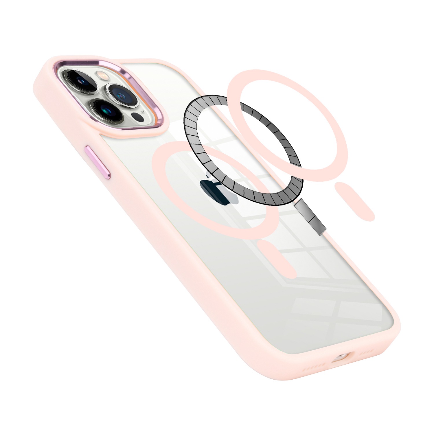 Für Apple iPhone 12 Pro Max MagSafe kompatibel klar TPU Farbe Rahmen Hülle Cover - Bild 22 von 28