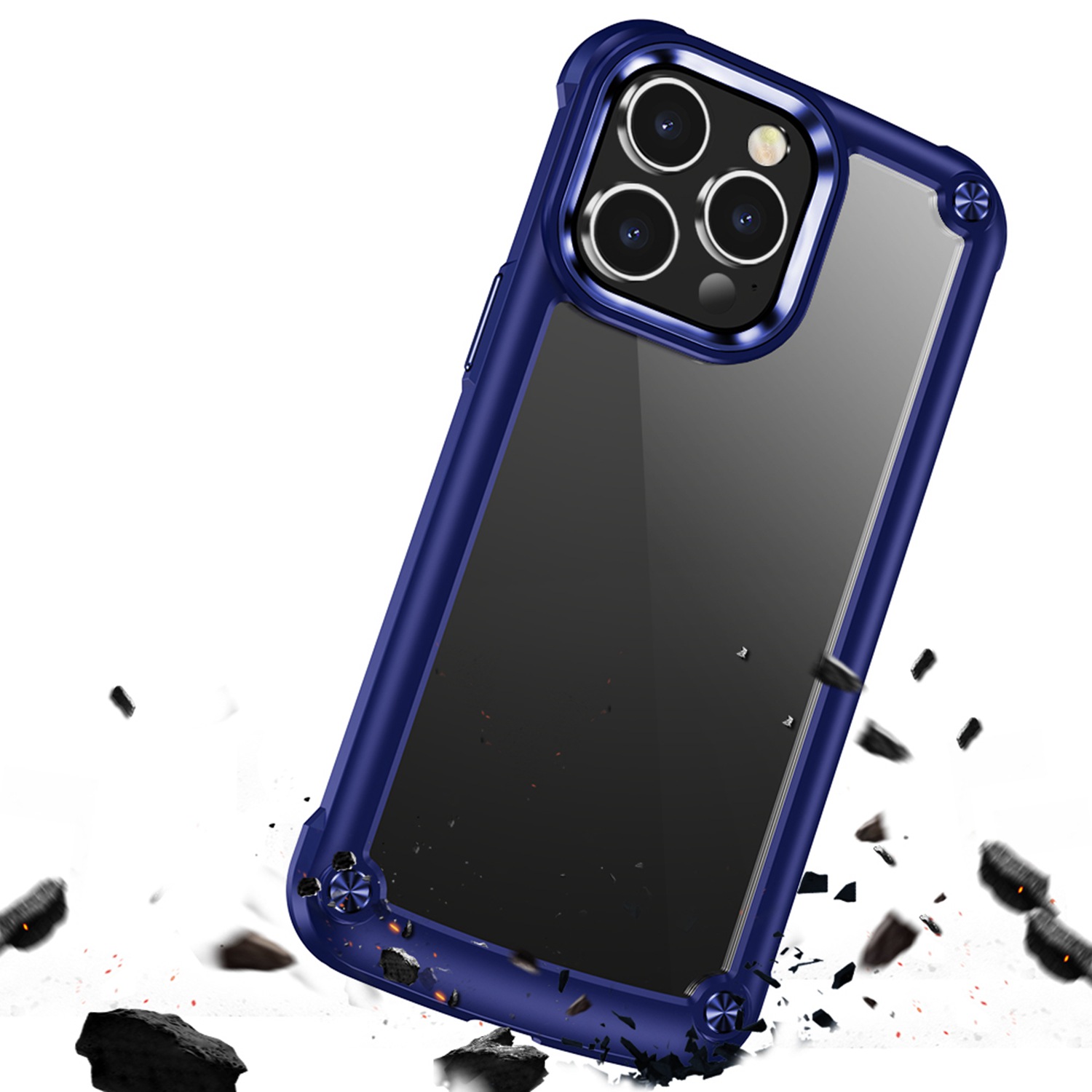 For Apple iPhone 13 Pro Max Hybrid Rubber Hard PC TPU Corner Bumper Case Cover - Picture 14 of 25