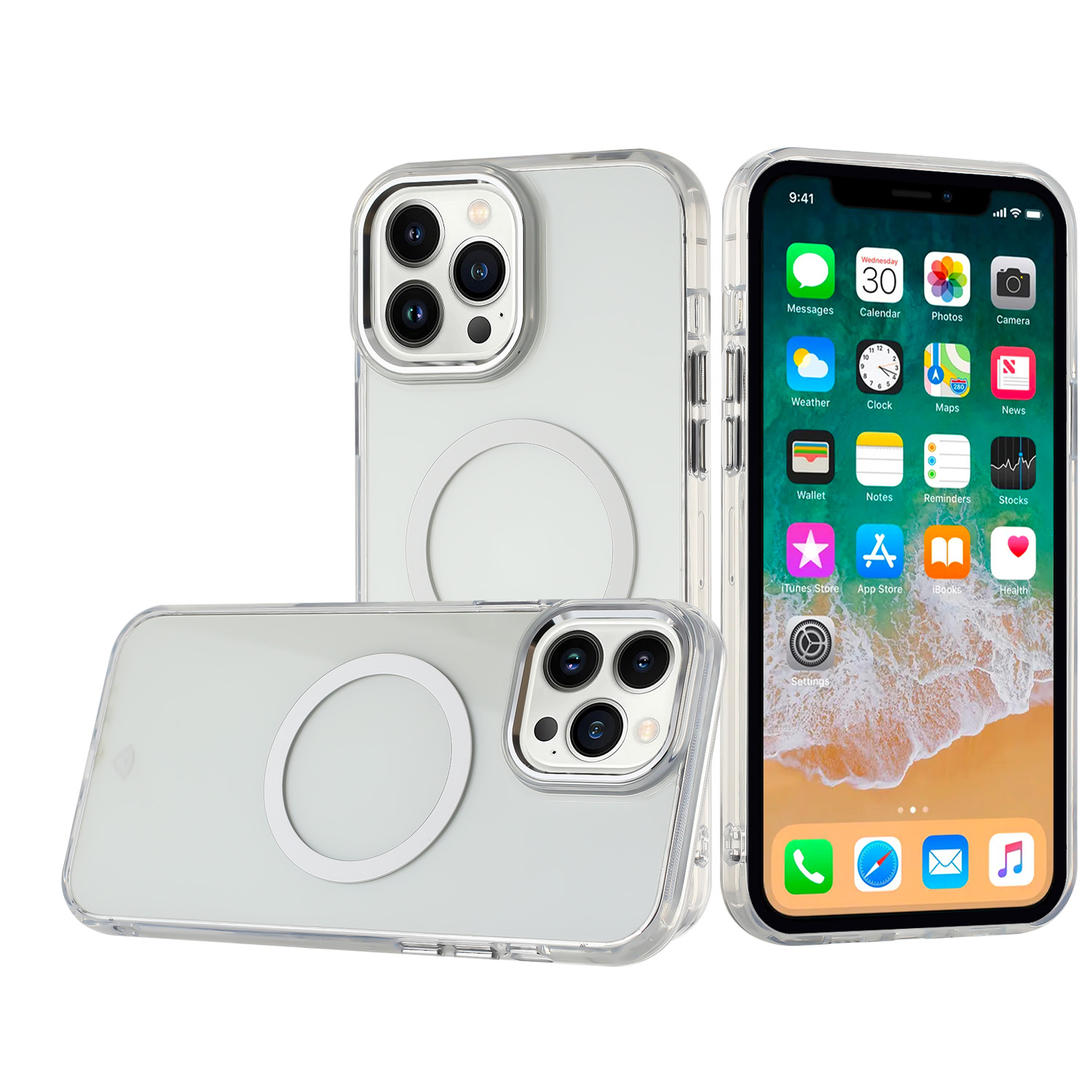 Für Apple iPhone 13 Pro Max Circle Magnet Kompatibel mit MagSafe Case Hülle - Bild 26 von 49