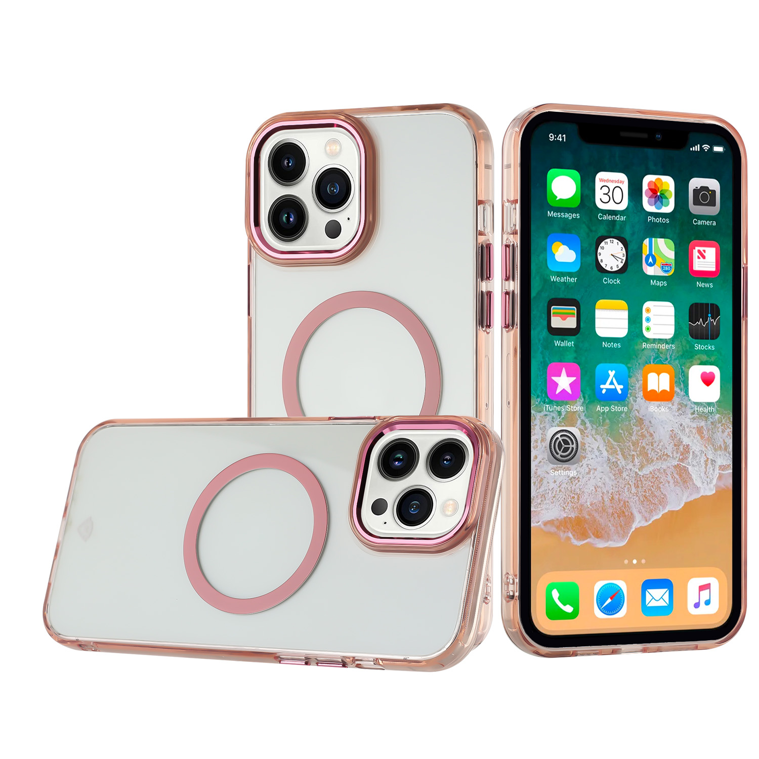 Für Apple iPhone 13 Pro Max Circle Magnet Kompatibel mit MagSafe Case Hülle - Bild 36 von 49