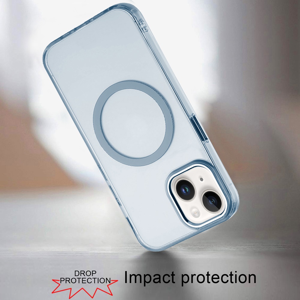 Funda Carcasa MagSafe Compatible con MagSafe Magnética Círculo Transparente para Apple iPhone 14/13 - Imagen 40 de 55
