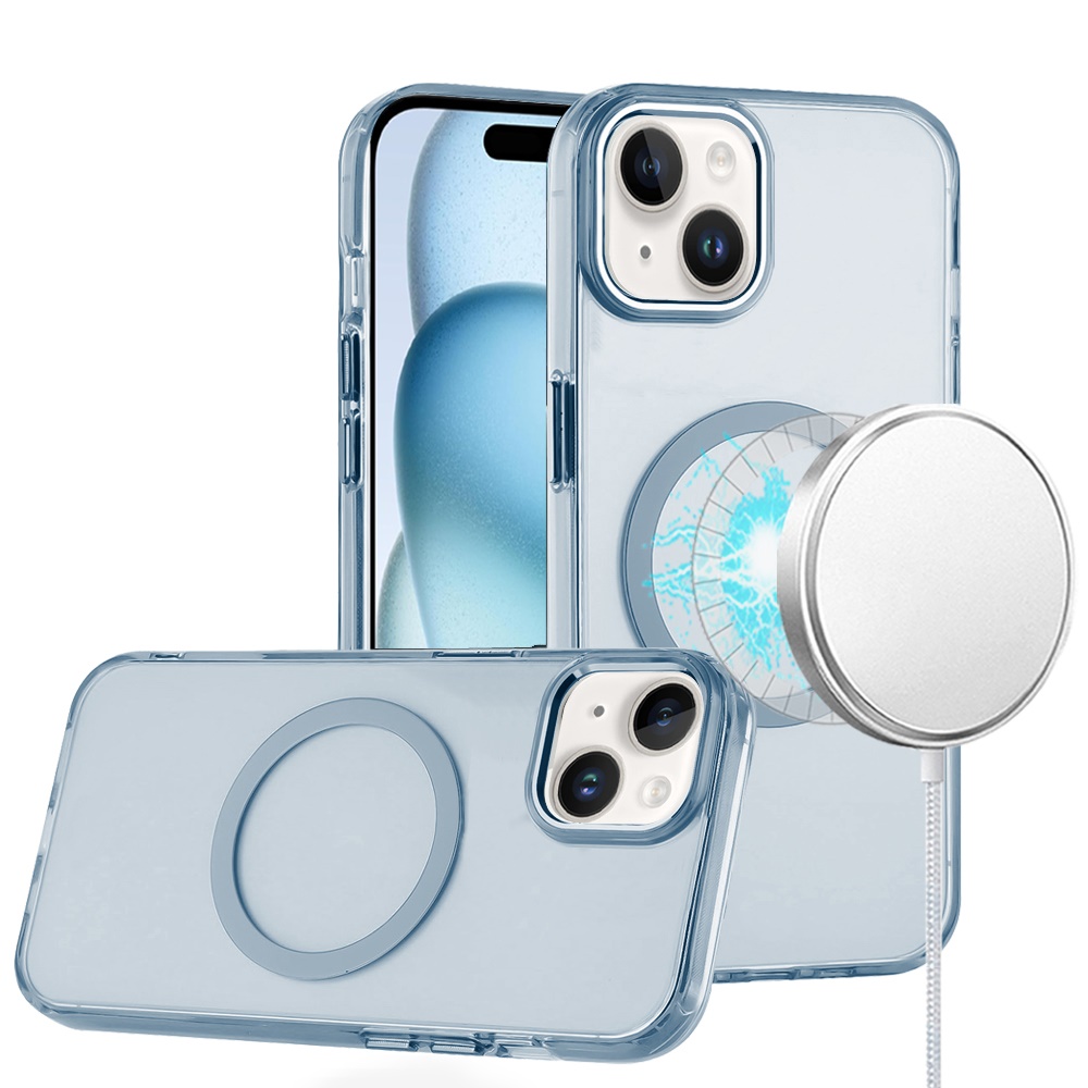 Funda Carcasa MagSafe Compatible con MagSafe Magnética Círculo Transparente para Apple iPhone 14/13 - Imagen 39 de 55