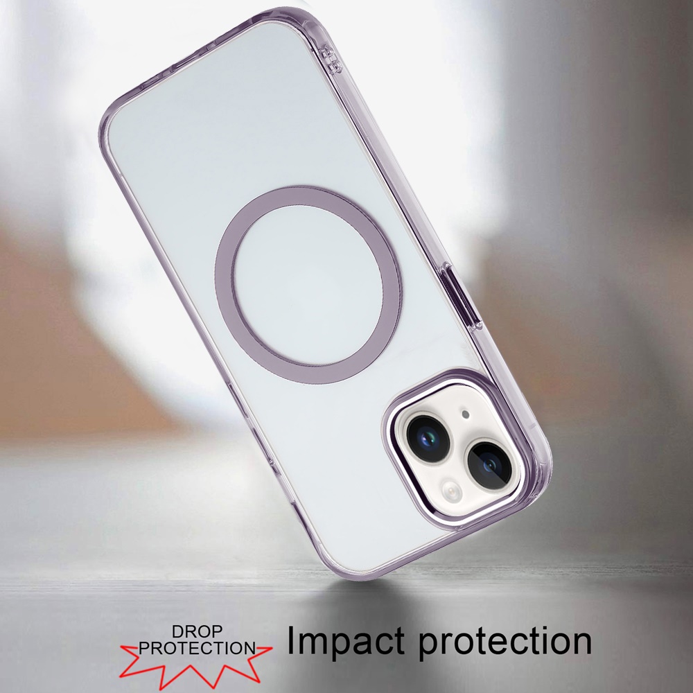 Funda Carcasa MagSafe Compatible con MagSafe Magnética Círculo Transparente para Apple iPhone 14/13 - Imagen 49 de 55