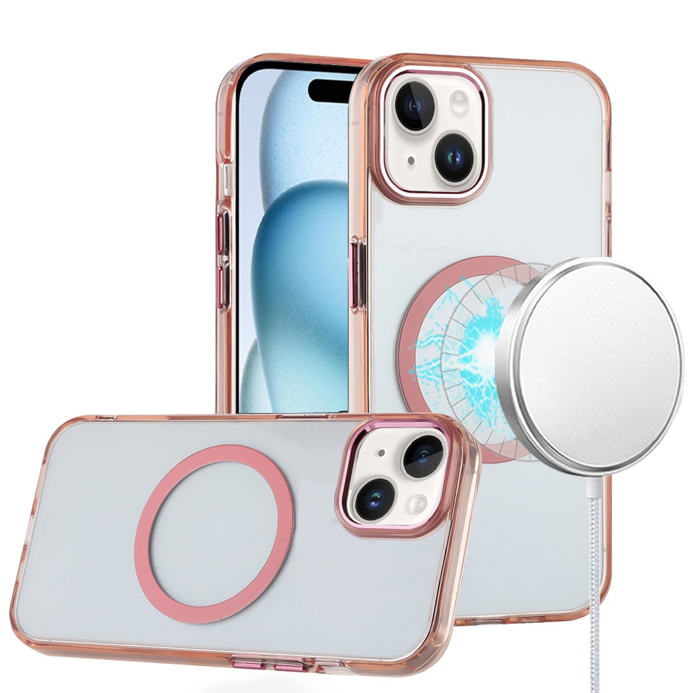 Funda Carcasa MagSafe Compatible con MagSafe Magnética Círculo Transparente para Apple iPhone 14/13 - Imagen 29 de 55