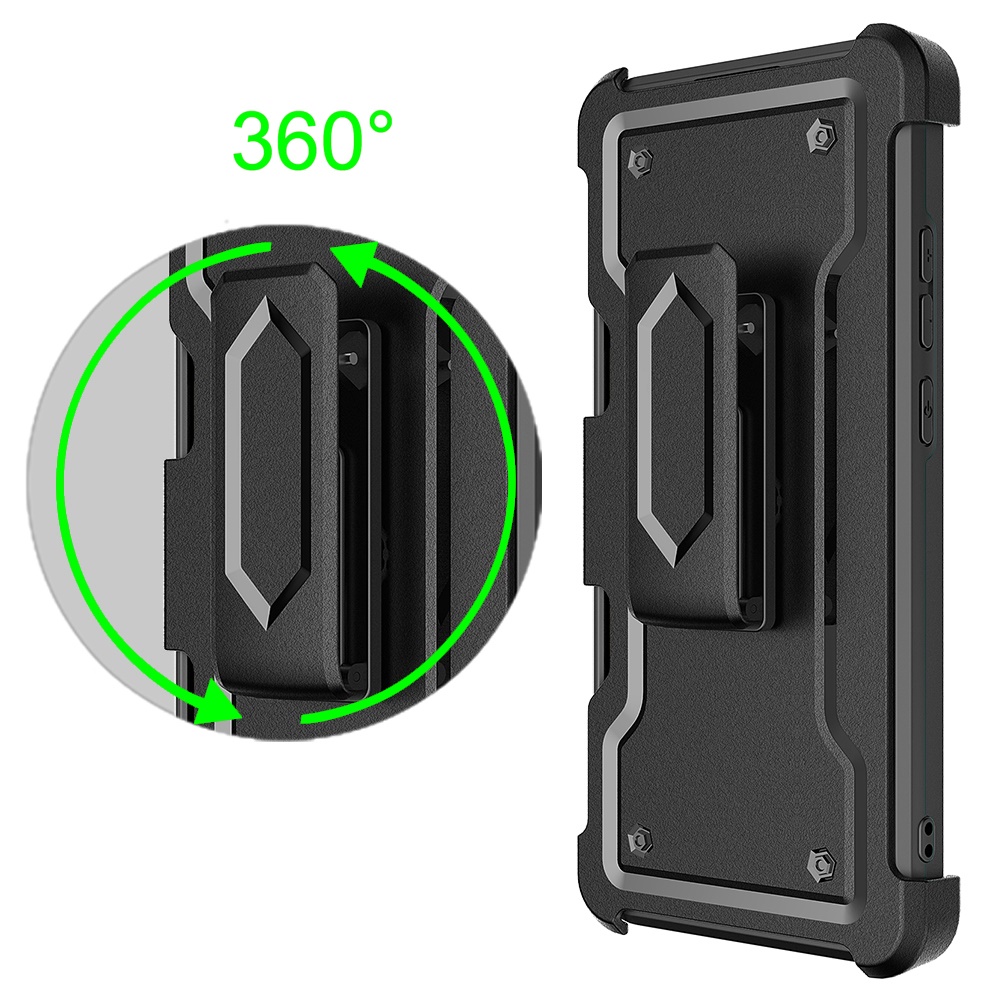 For Apple iPhone 14 Plus 6.7" Armor Belt Clip Card Slot Holster Stand Case Cover - Picture 14 of 40