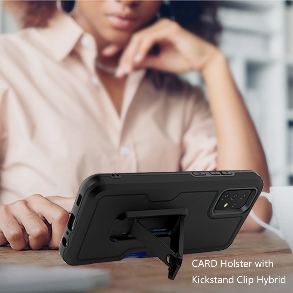 For Apple iPhone 14 Plus 6.7" Armor Belt Clip Card Slot Holster Stand Case Cover - Picture 20 of 40