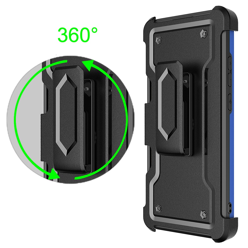For Apple iPhone 14 Plus 6.7" Armor Belt Clip Card Slot Holster Stand Case Cover - Picture 26 of 40