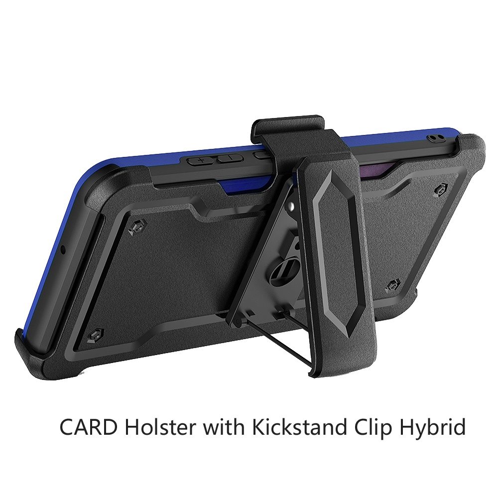 For Apple iPhone 14 Plus 6.7" Armor Belt Clip Card Slot Holster Stand Case Cover - Picture 29 of 40