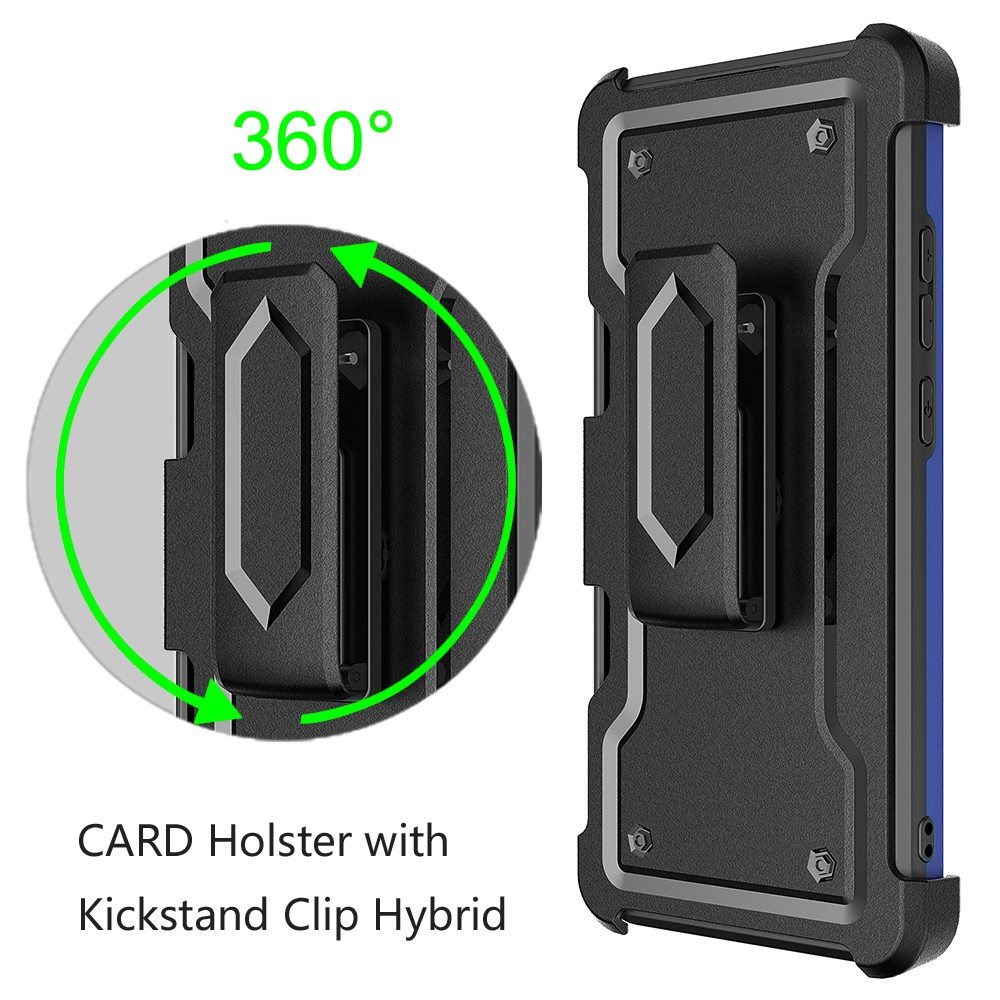 For Apple iPhone 14 Plus 6.7" Armor Belt Clip Card Slot Holster Stand Case Cover - Picture 28 of 40