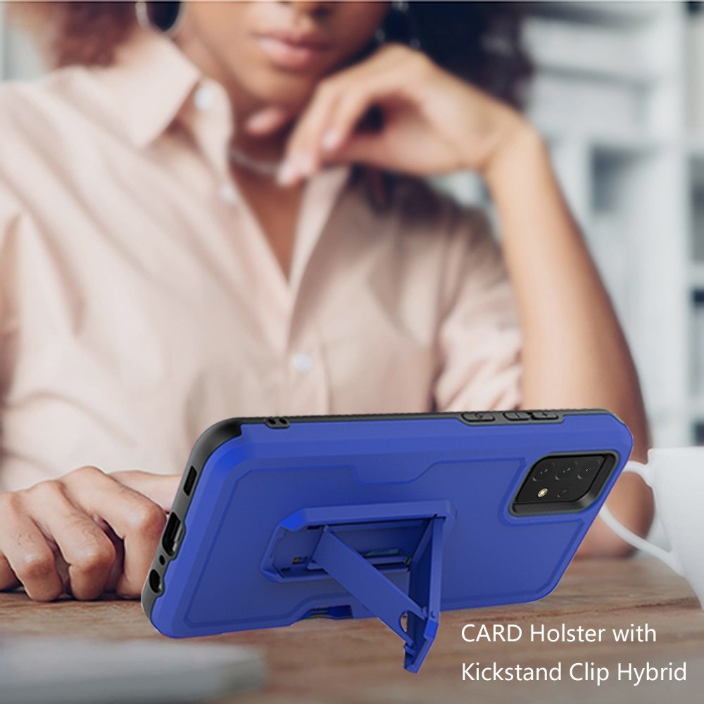 For Apple iPhone 14 Plus 6.7" Armor Belt Clip Card Slot Holster Stand Case Cover - Picture 30 of 40