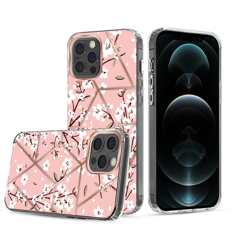 For Apple iPhone 14 Pro /6.1" Fashion Art Floral Hybrid Hard TPU Back Case Cover - Bild 27 von 61