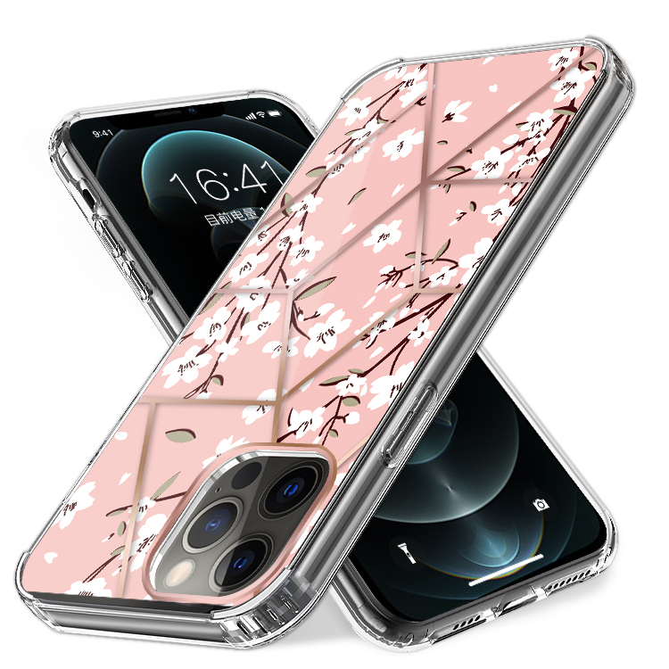 For Apple iPhone 14 Pro /6.1" Fashion Art Floral Hybrid Hard TPU Back Case Cover - Bild 26 von 61