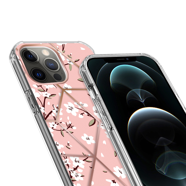 For Apple iPhone 14 Pro /6.1" Fashion Art Floral Hybrid Hard TPU Back Case Cover - Bild 30 von 61