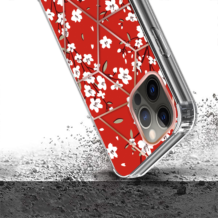 For Apple iPhone 14 Pro /6.1" Fashion Art Floral Hybrid Hard TPU Back Case Cover - Bild 40 von 61