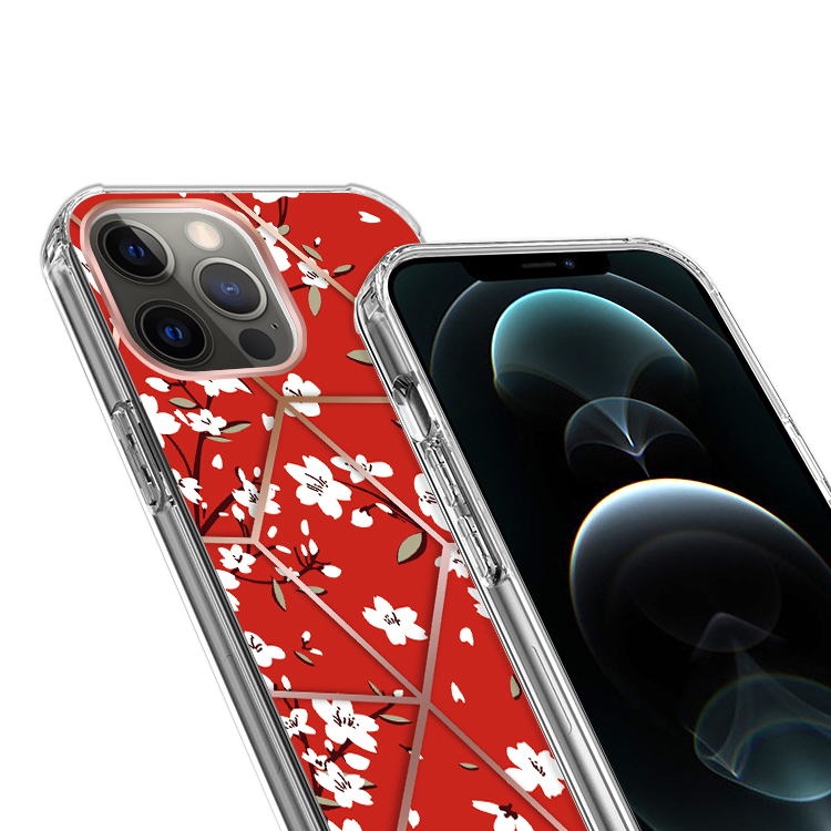 For Apple iPhone 14 Pro /6.1" Fashion Art Floral Hybrid Hard TPU Back Case Cover - Bild 39 von 61