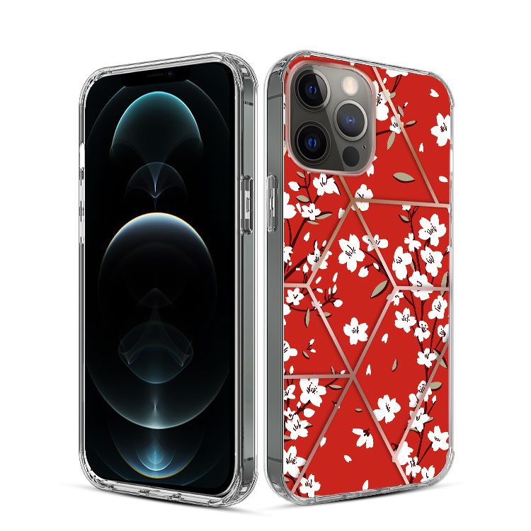 For Apple iPhone 14 Pro /6.1" Fashion Art Floral Hybrid Hard TPU Back Case Cover - Bild 38 von 61