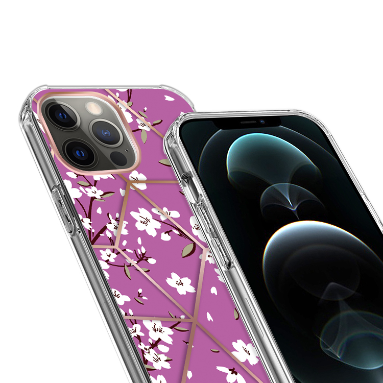 For Apple iPhone 14 Pro /6.1" Fashion Art Floral Hybrid Hard TPU Back Case Cover - Bild 48 von 61