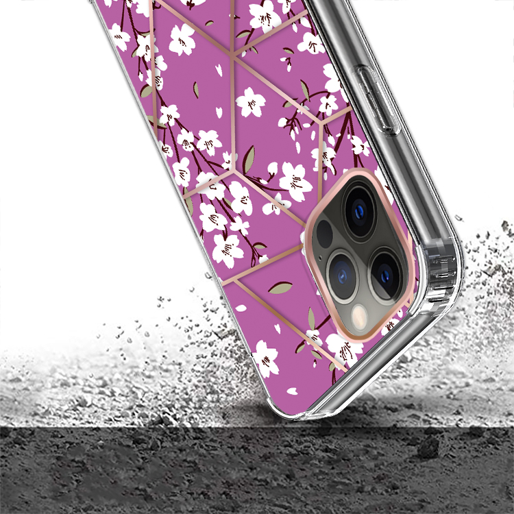 For Apple iPhone 14 Pro /6.1" Fashion Art Floral Hybrid Hard TPU Back Case Cover - Bild 49 von 61