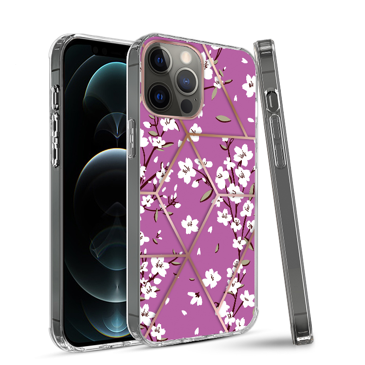 For Apple iPhone 14 Pro /6.1" Fashion Art Floral Hybrid Hard TPU Back Case Cover - Bild 46 von 61