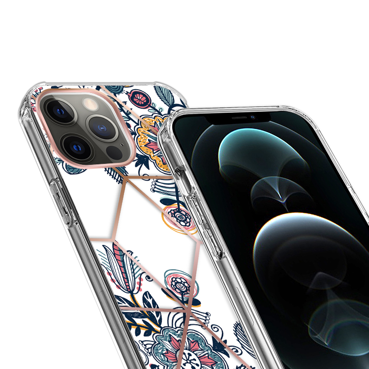 For Apple iPhone 14 Pro /6.1" Fashion Art Floral Hybrid Hard TPU Back Case Cover - Bild 57 von 61