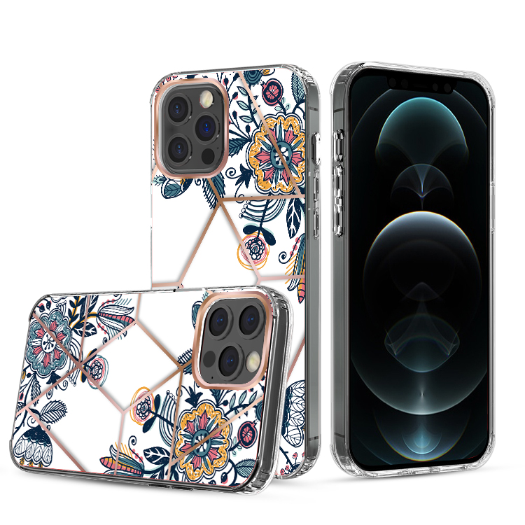 For Apple iPhone 14 Pro /6.1" Fashion Art Floral Hybrid Hard TPU Back Case Cover - Bild 54 von 61