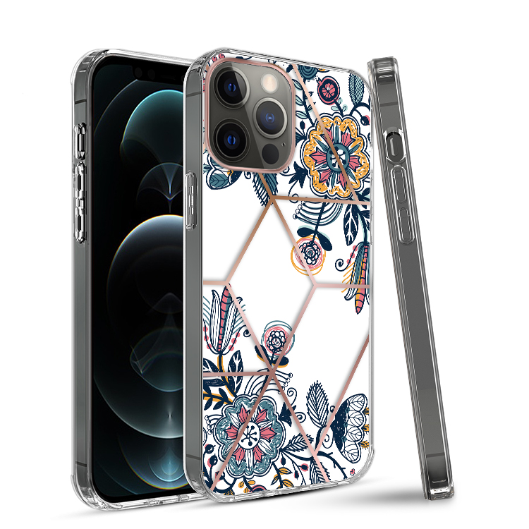 For Apple iPhone 14 Pro /6.1" Fashion Art Floral Hybrid Hard TPU Back Case Cover - Bild 55 von 61
