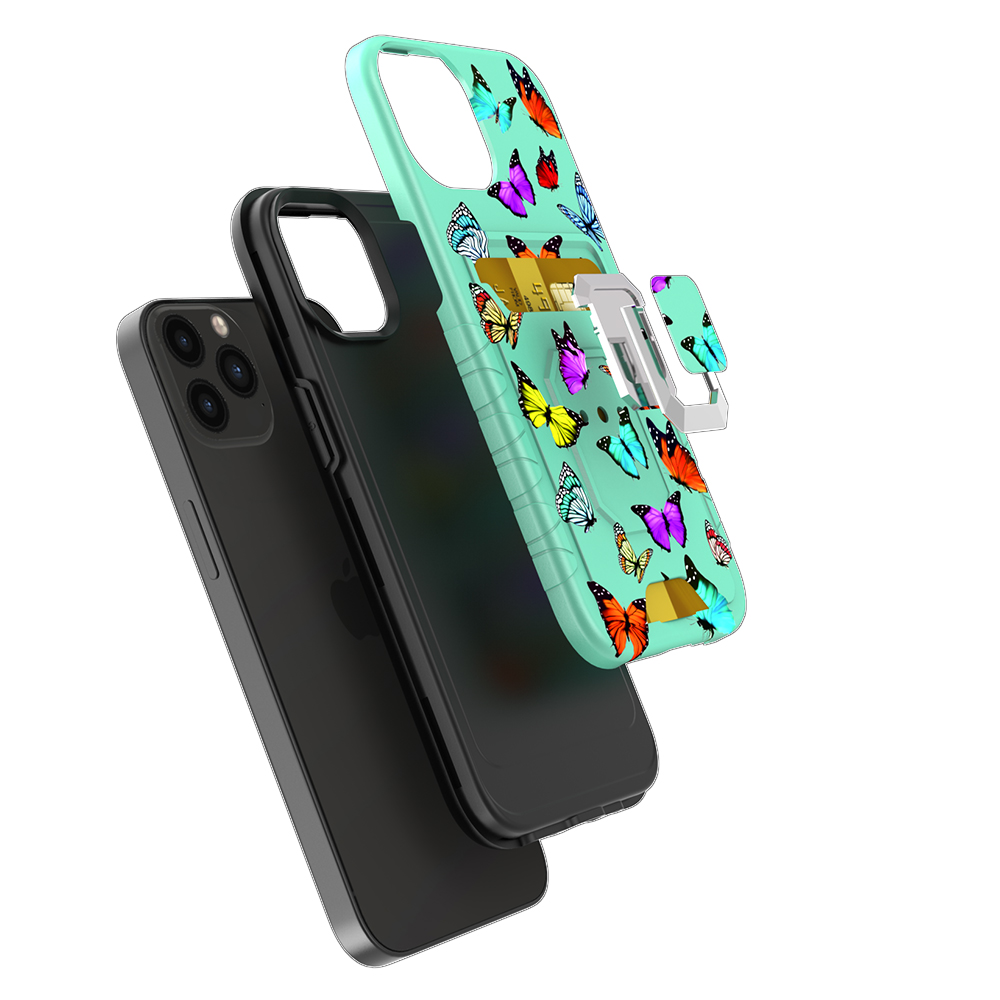 For Apple iPhone 14 Pro (6.1") Wallet with Credit Card Holder & Ring Case Cover - Picture 39 of 43