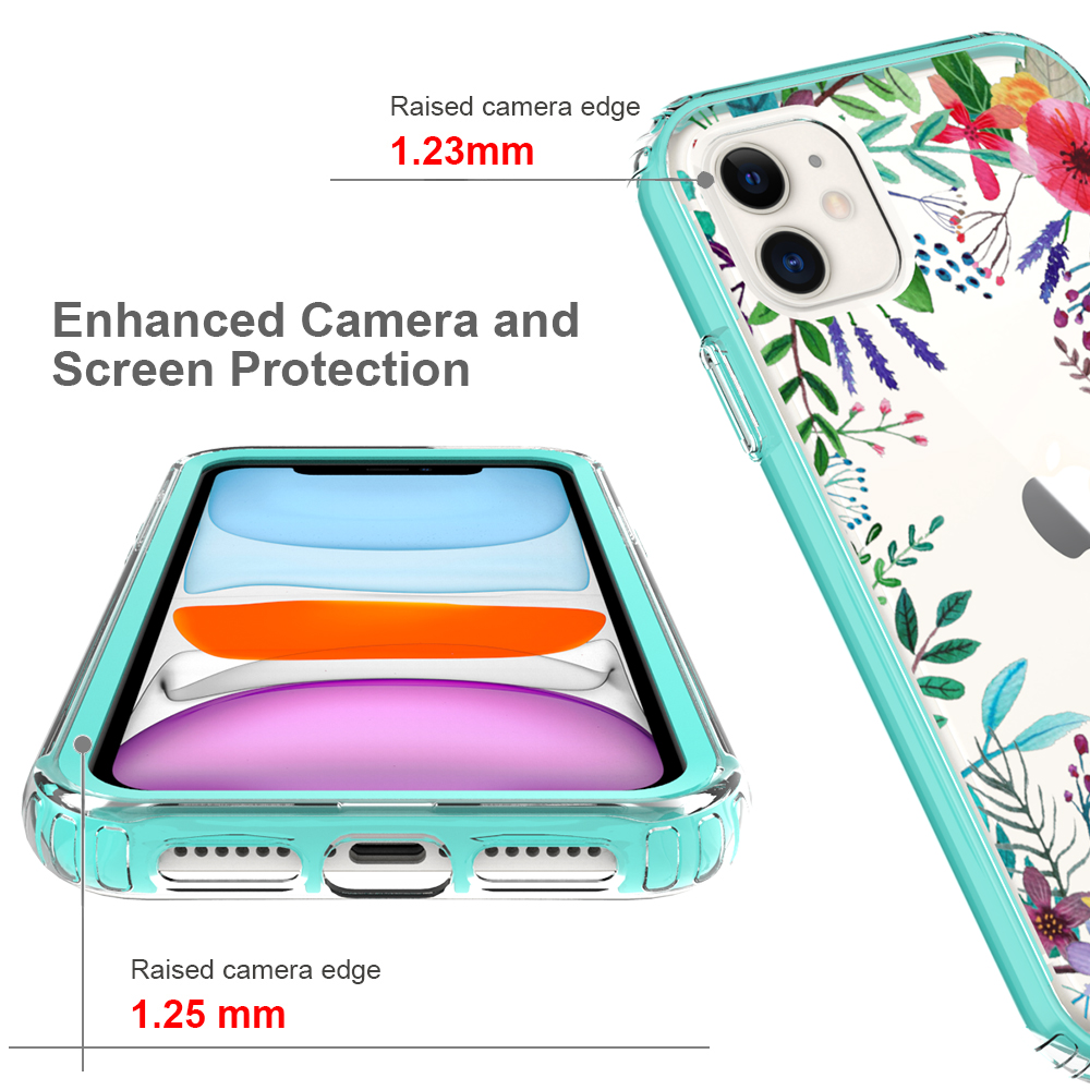 For Apple iPhone 14 Pro 6.1" Beautiful Hybrid Armor TPU Hard PC Frame Case Cover - Picture 17 of 82