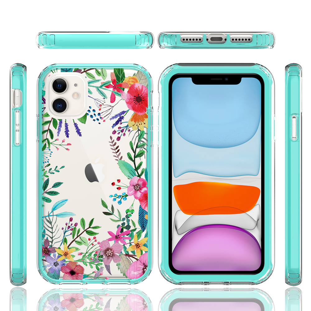 For Apple iPhone 14 Pro 6.1" Beautiful Hybrid Armor TPU Hard PC Frame Case Cover - Picture 15 of 82