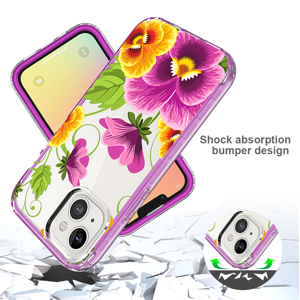 For Apple iPhone 14 Pro 6.1" Beautiful Hybrid Armor TPU Hard PC Frame Case Cover - Picture 32 of 82