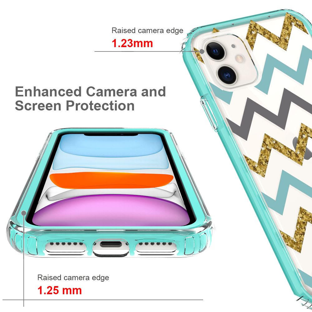 For Apple iPhone 14 Pro 6.1" Beautiful Hybrid Armor TPU Hard PC Frame Case Cover - Picture 37 of 82