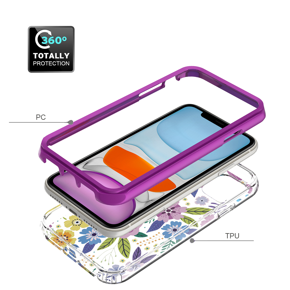 For Apple iPhone 14 Pro 6.1" Beautiful Hybrid Armor TPU Hard PC Frame Case Cover - Picture 46 of 82