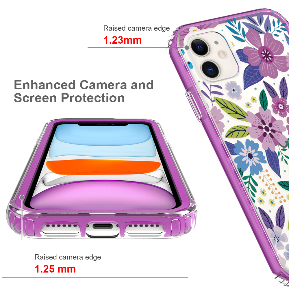 For Apple iPhone 14 Pro 6.1" Beautiful Hybrid Armor TPU Hard PC Frame Case Cover - Picture 47 of 82