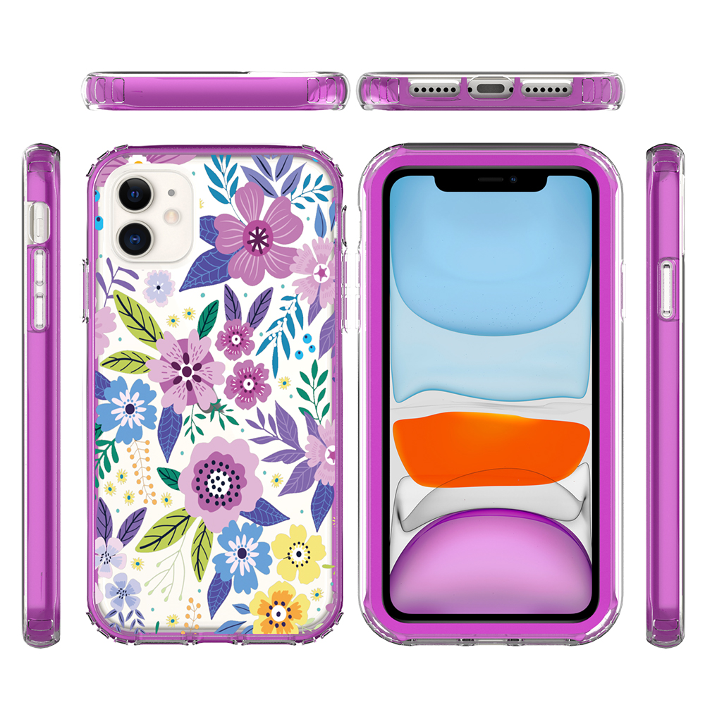For Apple iPhone 14 Pro 6.1" Beautiful Hybrid Armor TPU Hard PC Frame Case Cover - Picture 45 of 82