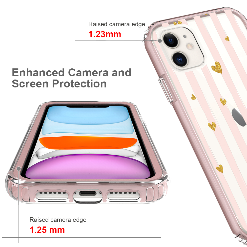 For Apple iPhone 14 Pro 6.1" Beautiful Hybrid Armor TPU Hard PC Frame Case Cover - Picture 61 of 82