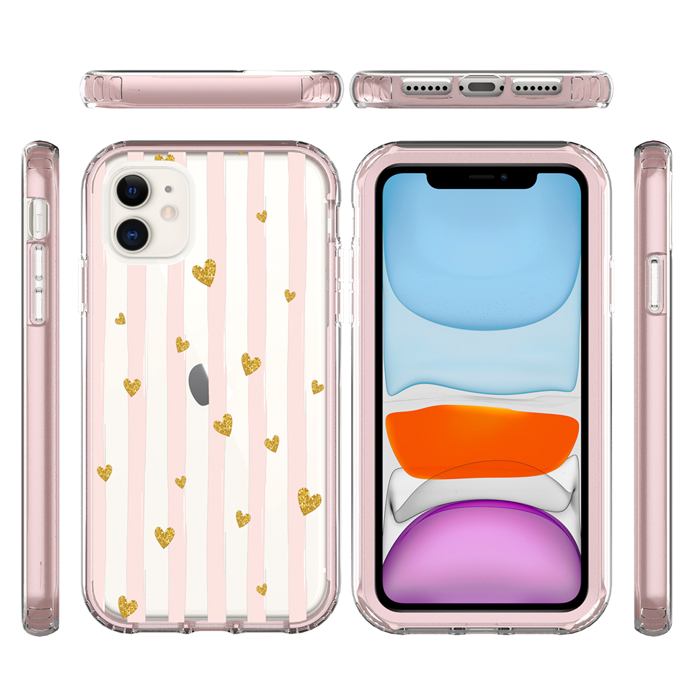 For Apple iPhone 14 Pro 6.1" Beautiful Hybrid Armor TPU Hard PC Frame Case Cover - Picture 55 of 82