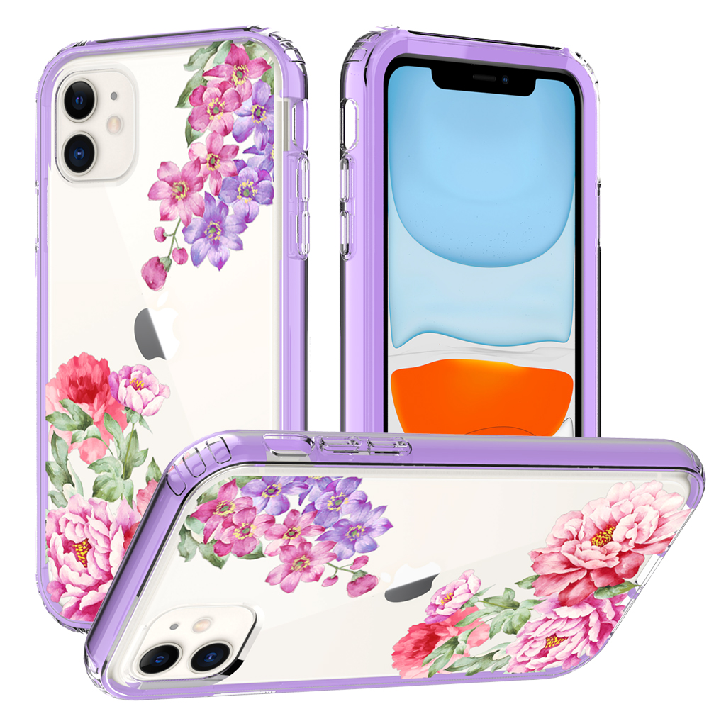 For Apple iPhone 14 Pro 6.1" Beautiful Hybrid Armor TPU Hard PC Frame Case Cover - Picture 63 of 82
