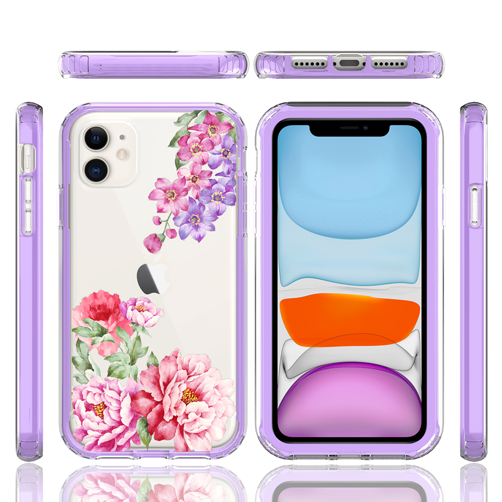 For Apple iPhone 14 Pro 6.1" Beautiful Hybrid Armor TPU Hard PC Frame Case Cover - Picture 65 of 82