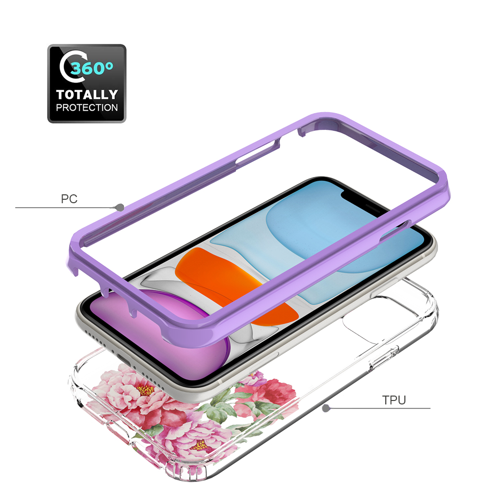 For Apple iPhone 14 Pro 6.1" Beautiful Hybrid Armor TPU Hard PC Frame Case Cover - Picture 66 of 82