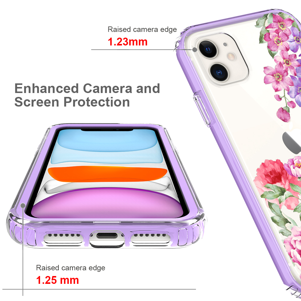 For Apple iPhone 14 Pro 6.1" Beautiful Hybrid Armor TPU Hard PC Frame Case Cover - Picture 67 of 82