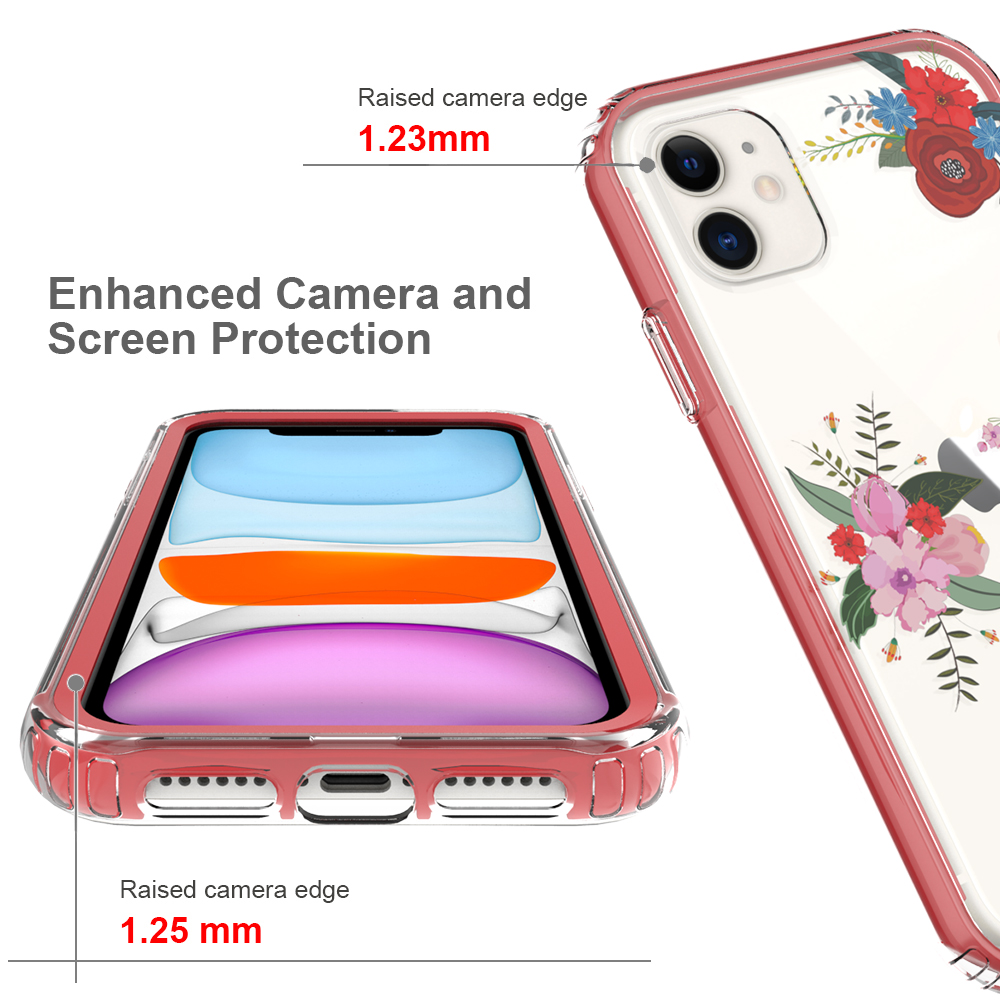 For Apple iPhone 14 Pro 6.1" Beautiful Hybrid Armor TPU Hard PC Frame Case Cover - Picture 80 of 82