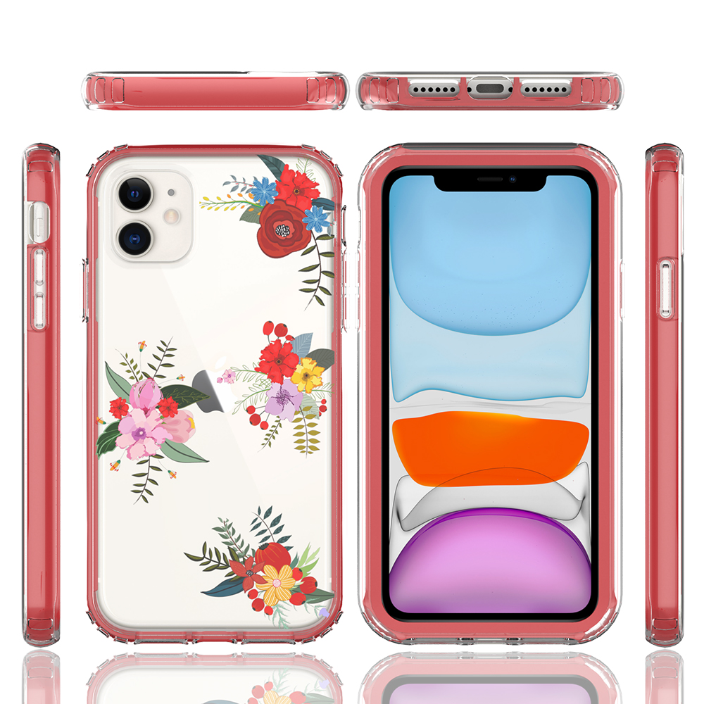 For Apple iPhone 14 Pro 6.1" Beautiful Hybrid Armor TPU Hard PC Frame Case Cover - Picture 75 of 82