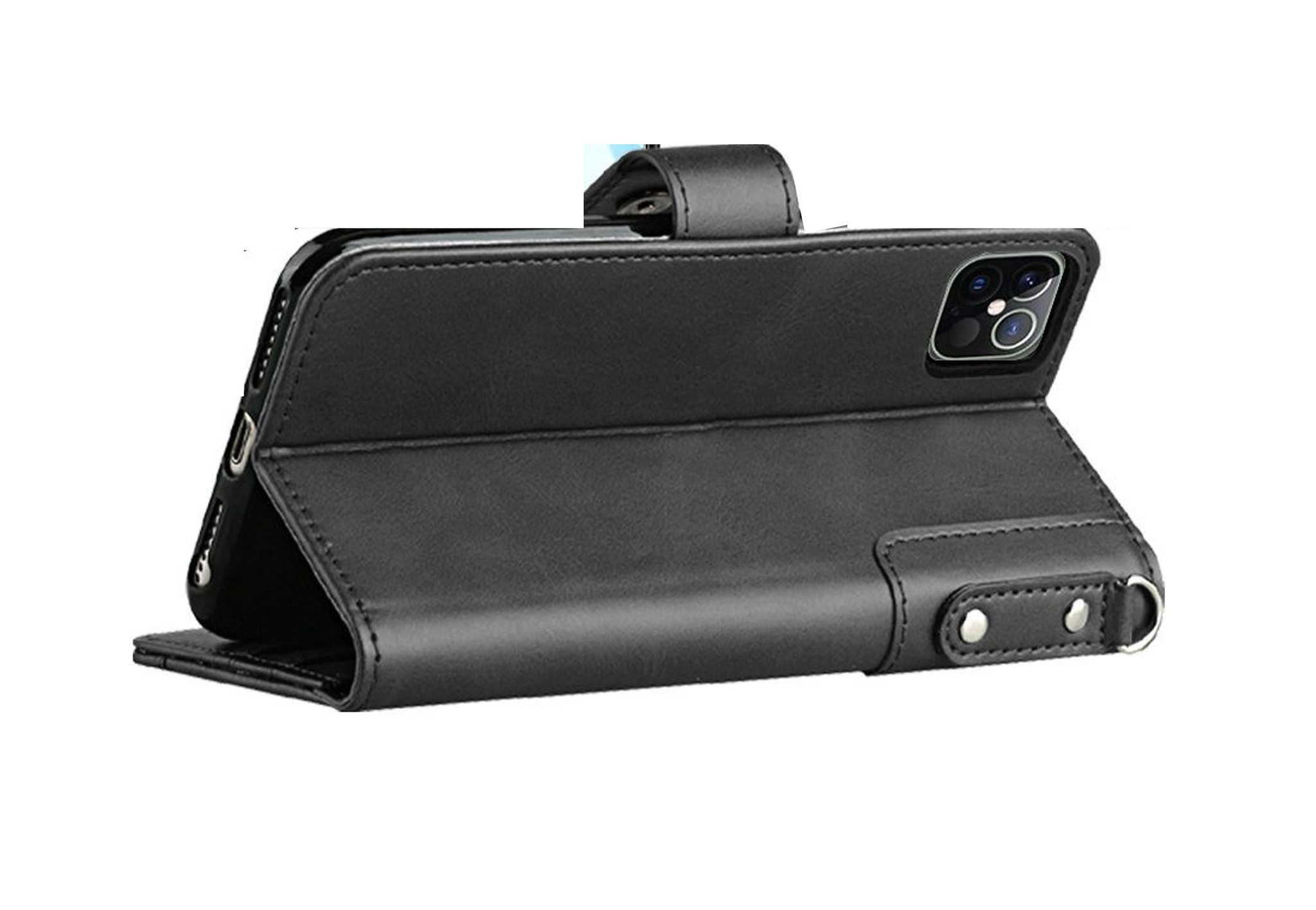 For iPhone 14 Pro (6.1") Wallet Case w/ Credit Card Holder Leather Pouch Cover - Picture 11 of 24
