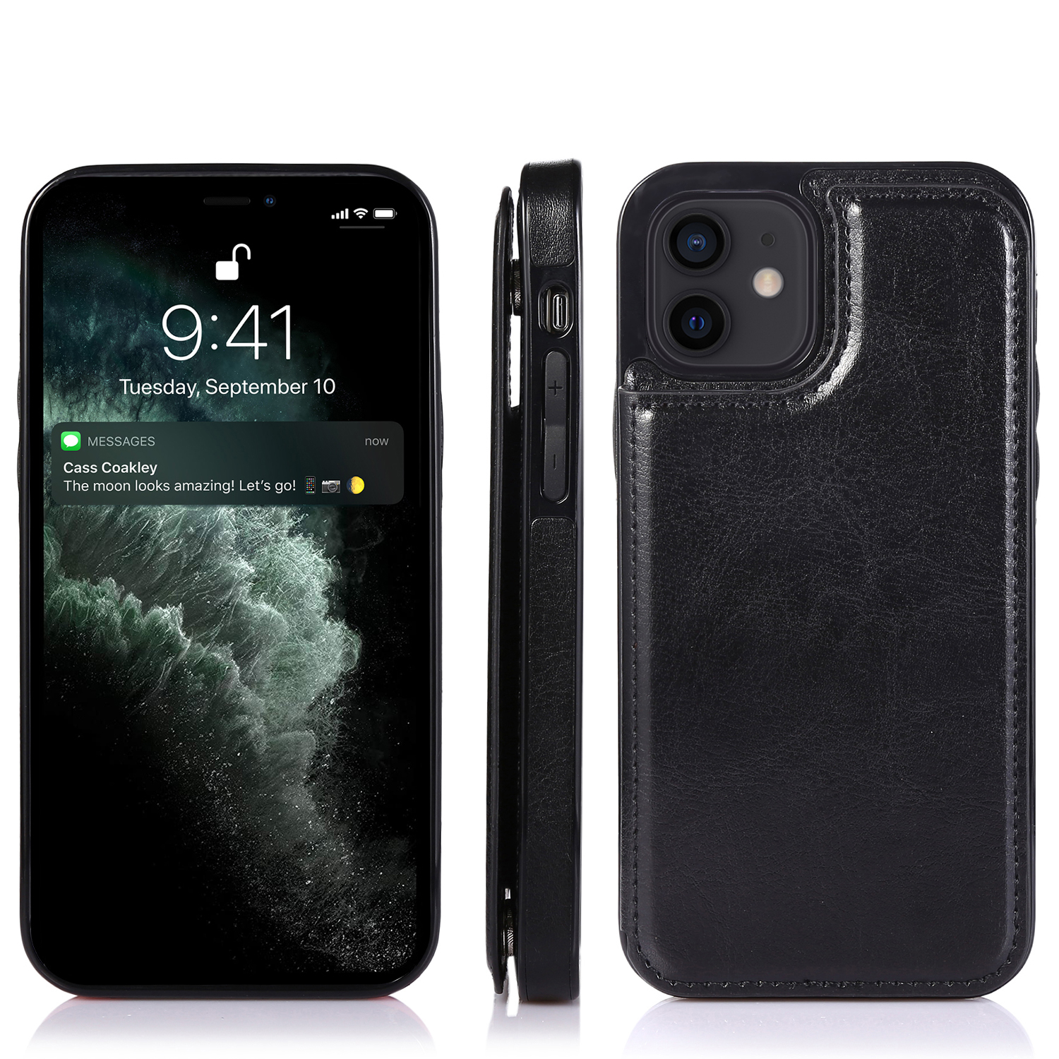 For Apple iPhone 14 Pro (6.1") Wallet Leather Card Back Storage Flip Case Cover - Photo 11 sur 97