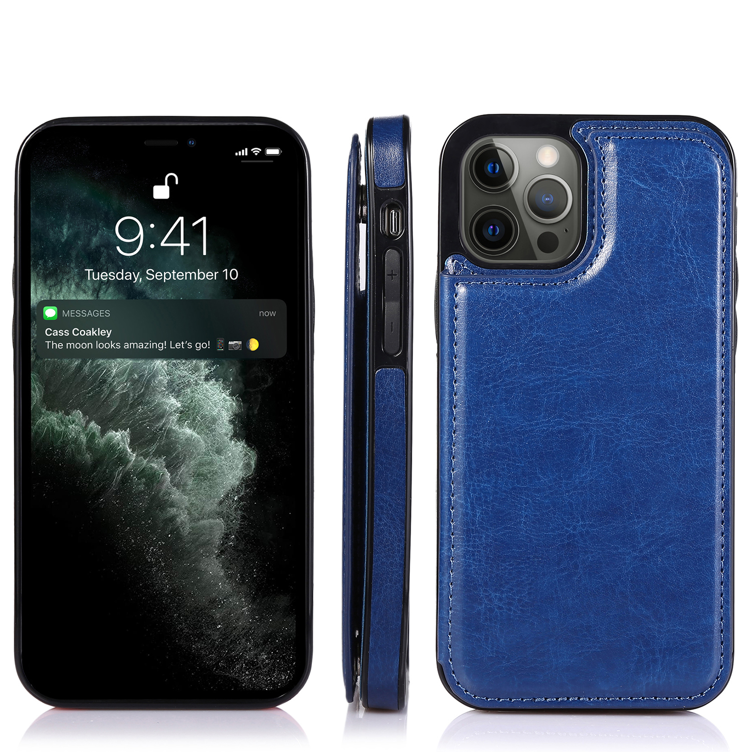 For Apple iPhone 14 Pro (6.1") Wallet Leather Card Back Storage Flip Case Cover - Photo 37 sur 97