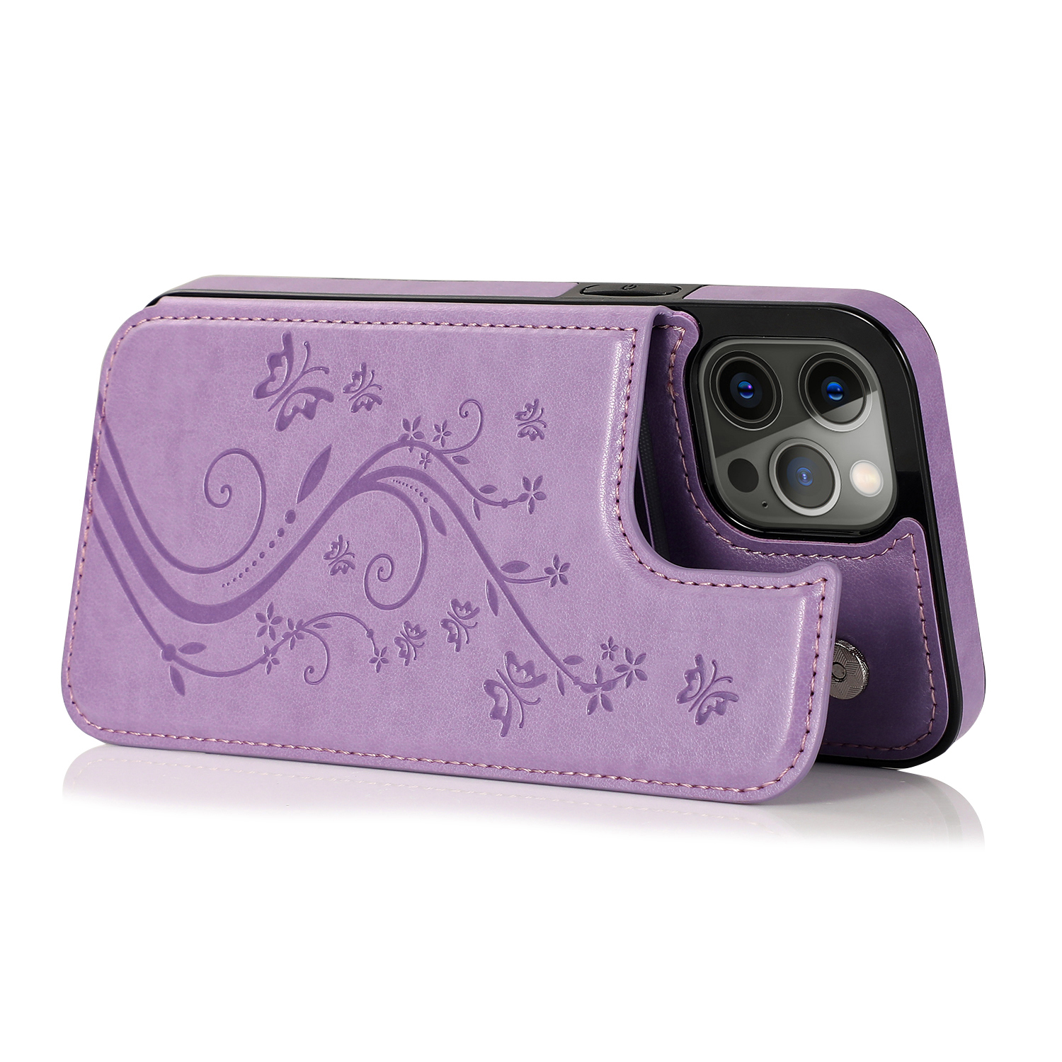 For Apple iPhone 14 Pro (6.1") Wallet Leather Card Back Storage Flip Case Cover - Photo 48 sur 97