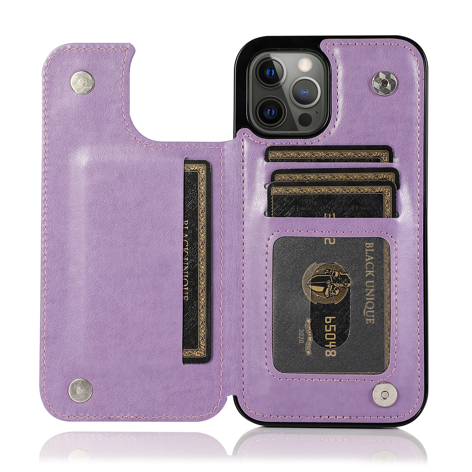 For Apple iPhone 14 Pro (6.1") Wallet Leather Card Back Storage Flip Case Cover - Photo 47 sur 97