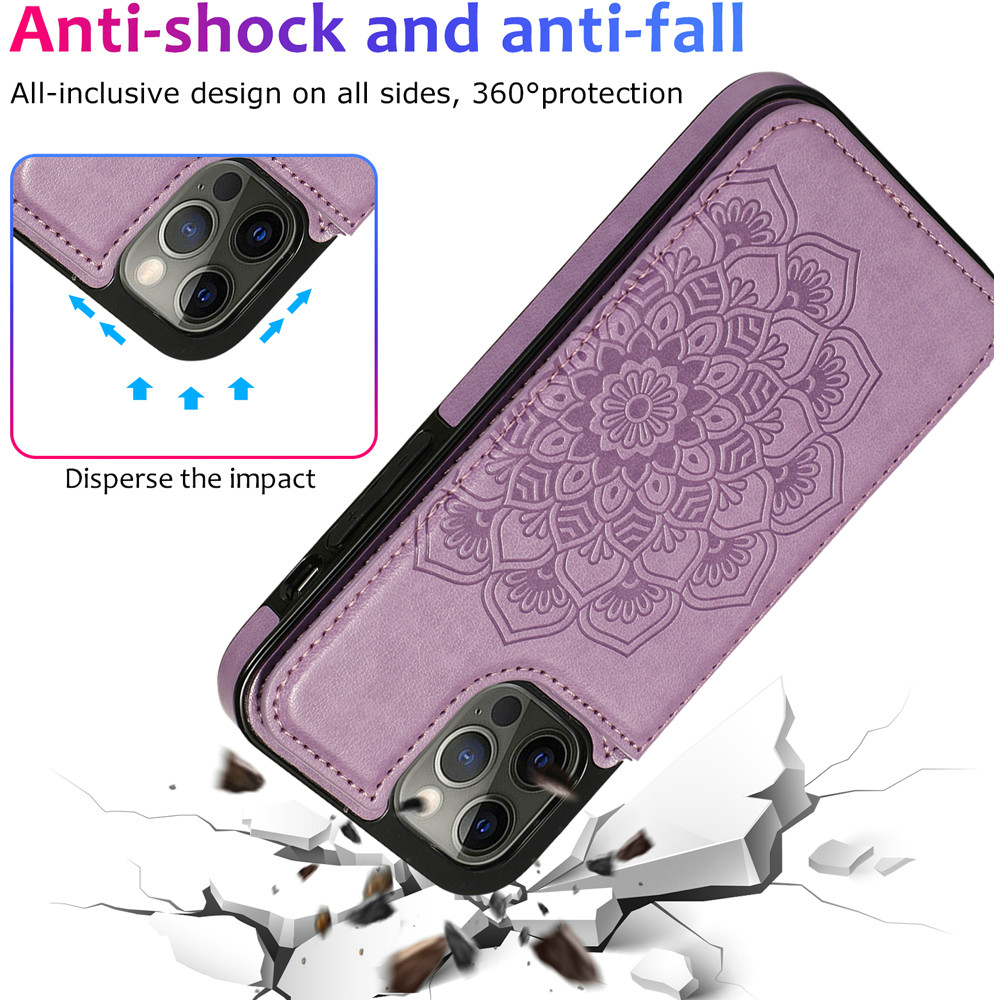 For Apple iPhone 14 Pro (6.1") Wallet Leather Card Back Storage Flip Case Cover - Photo 78 sur 97