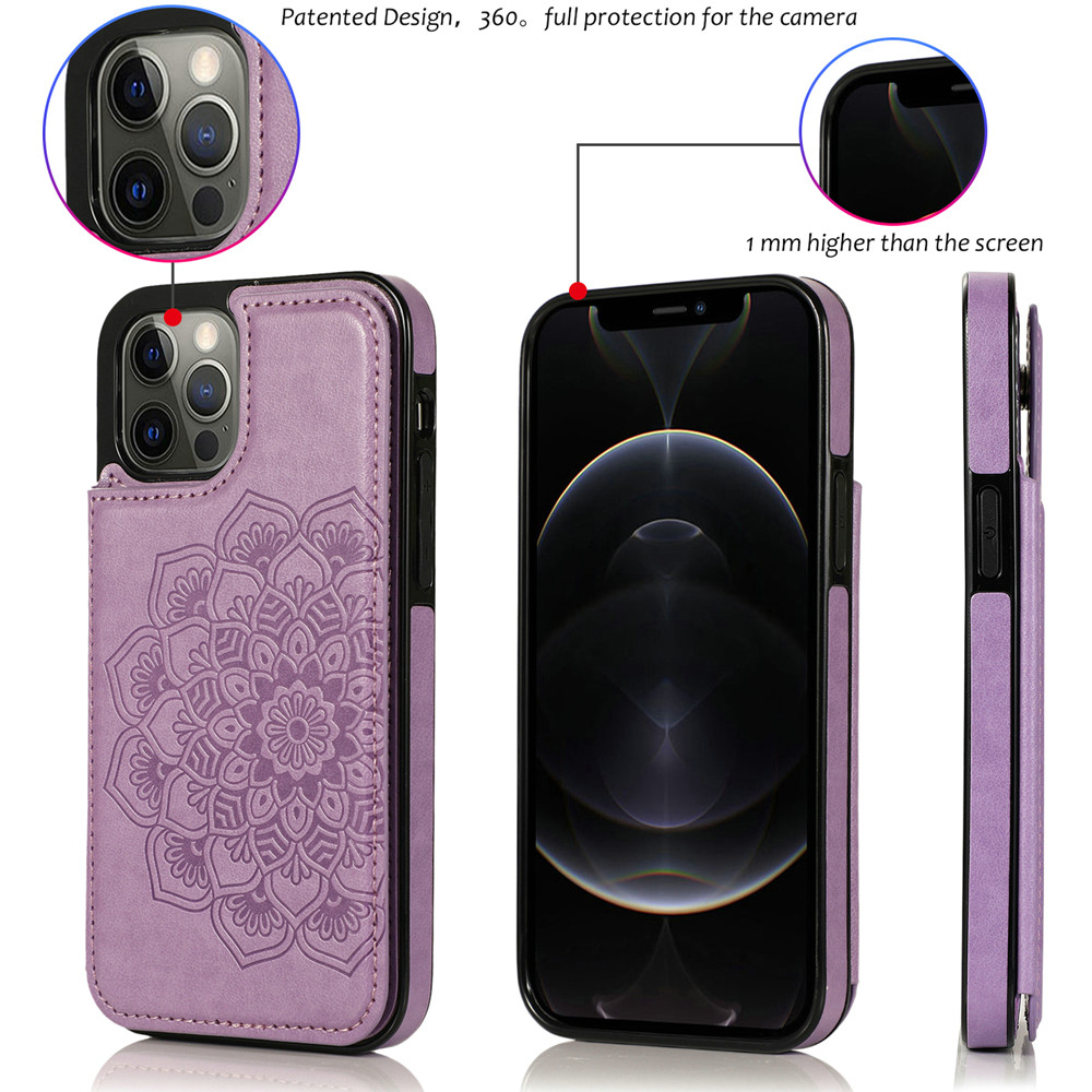 For Apple iPhone 14 Pro (6.1") Wallet Leather Card Back Storage Flip Case Cover - Photo 74 sur 97
