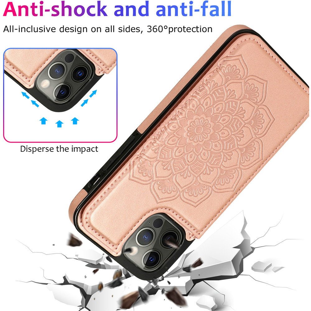 For Apple iPhone 14 Pro (6.1") Wallet Leather Card Back Storage Flip Case Cover - Photo 86 sur 97